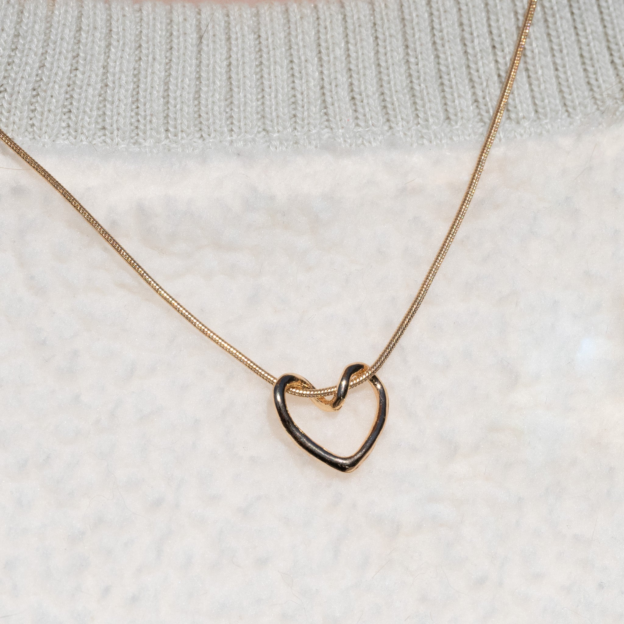 Hollow Heart Necklace